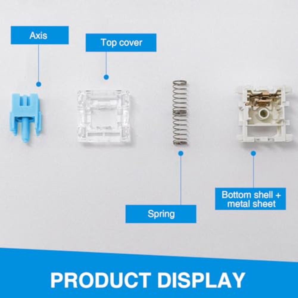 Keyboard Gaming Blue Switch - Lot de 108 interrupteurs de clavier