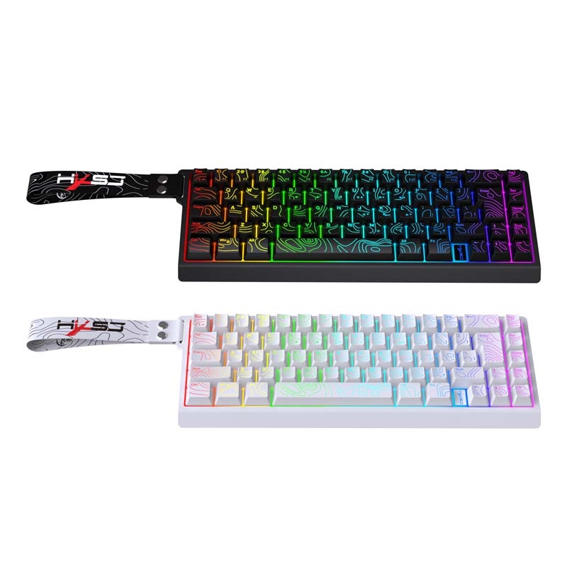 Gaming Keyboard No Rgb - Clavier à membrane silencieux, 68 touches,