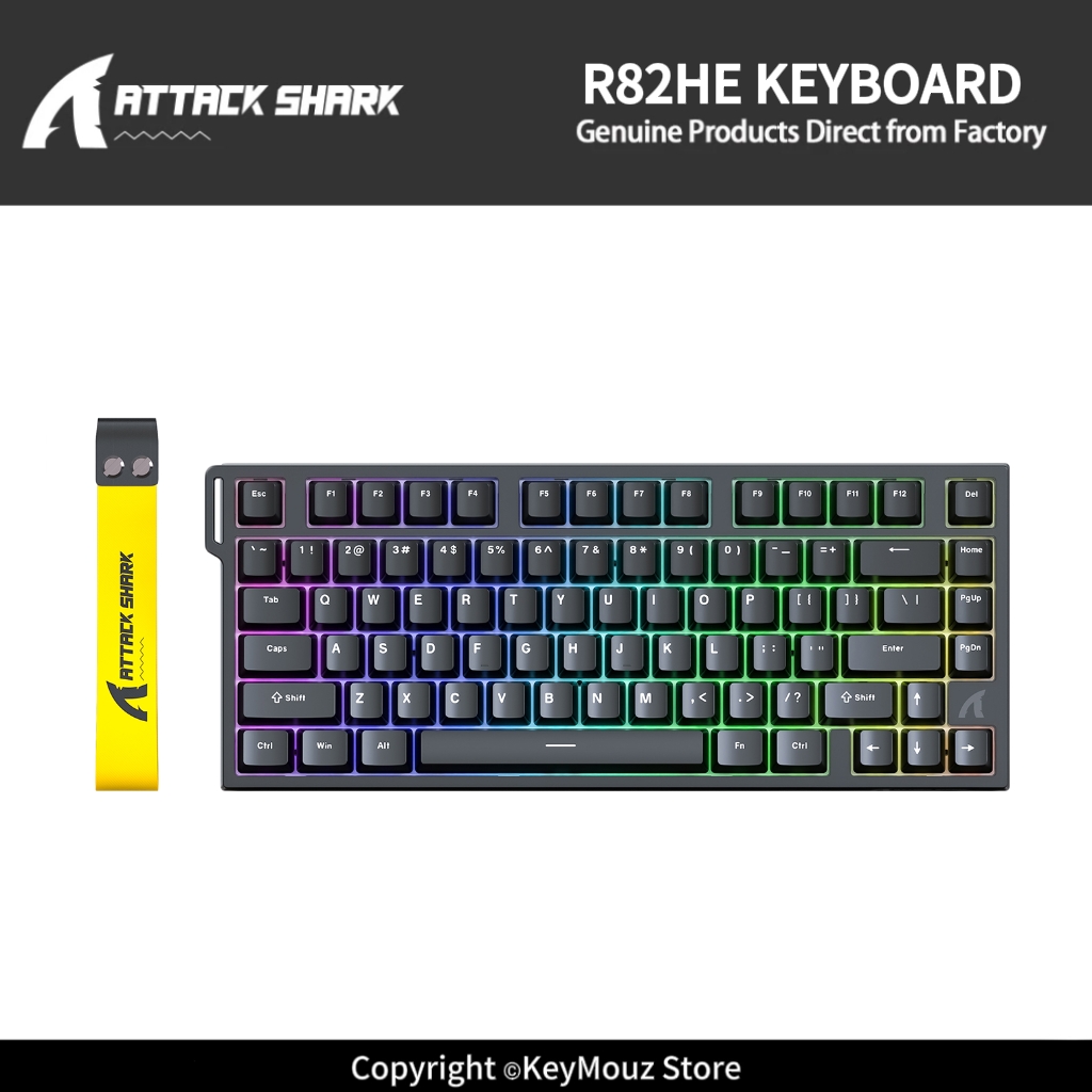 Gaming Keyboard Hot Swappable - Clavier mécanique filaire ATTACK SHARK R82HE