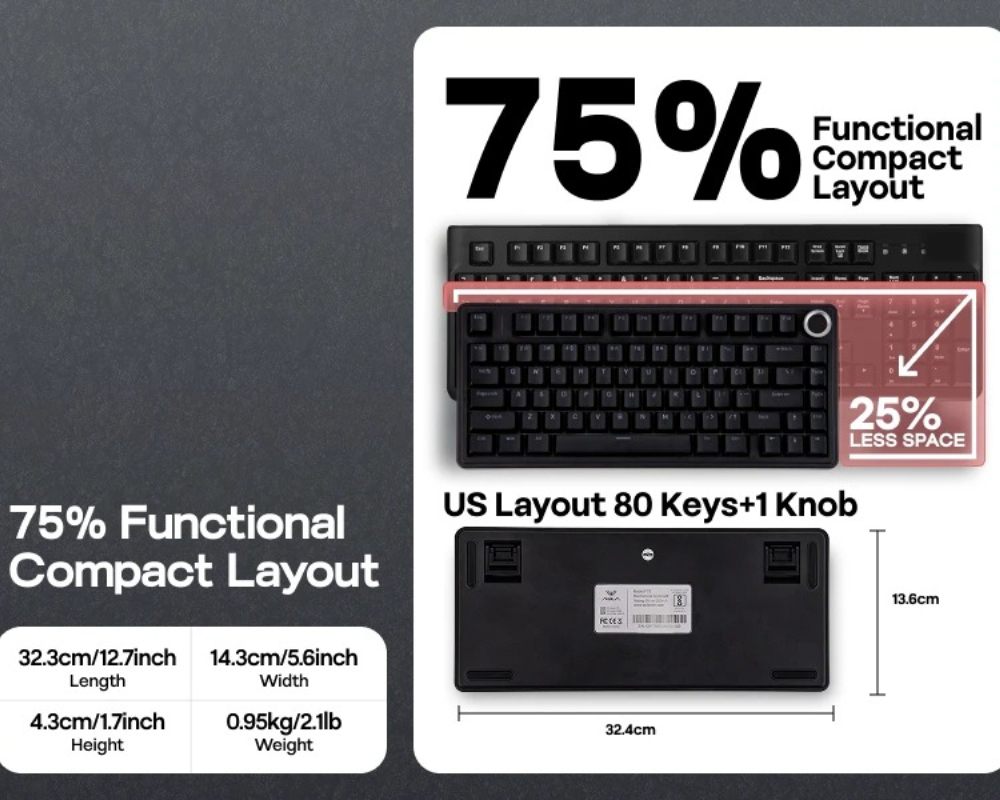 Clavier de jeu filaire AULA F7 - Gaming Keyboard Hot Swappable avis et prix