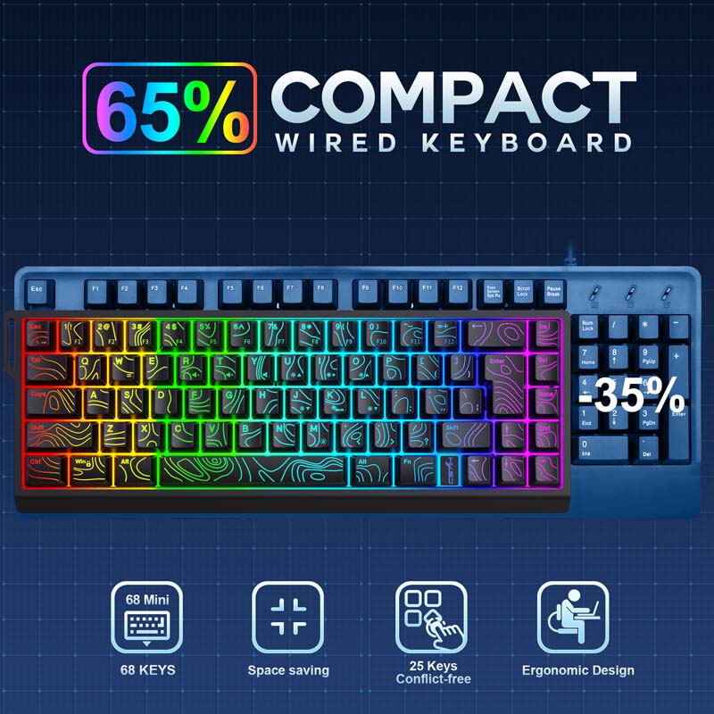 Clavier à membrane silencieux, - Gaming Keyboard No Rgb avis et prix