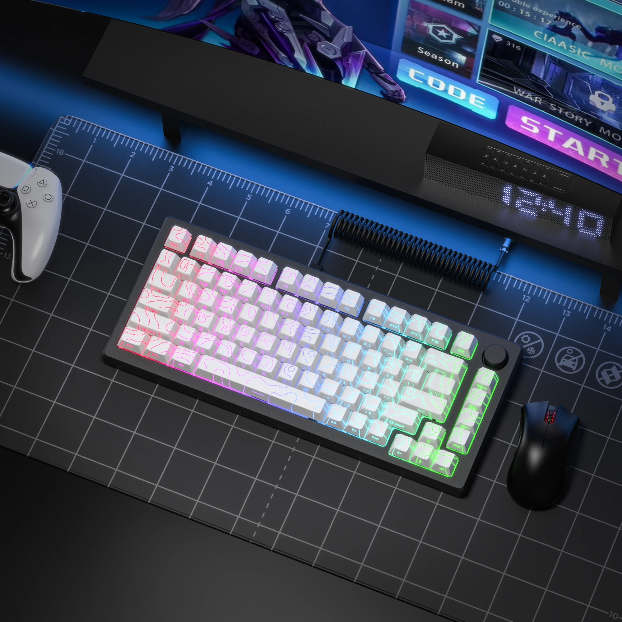 2026 Super nouveau blanc topog - Gaming Keyboard 2026 avis et prix