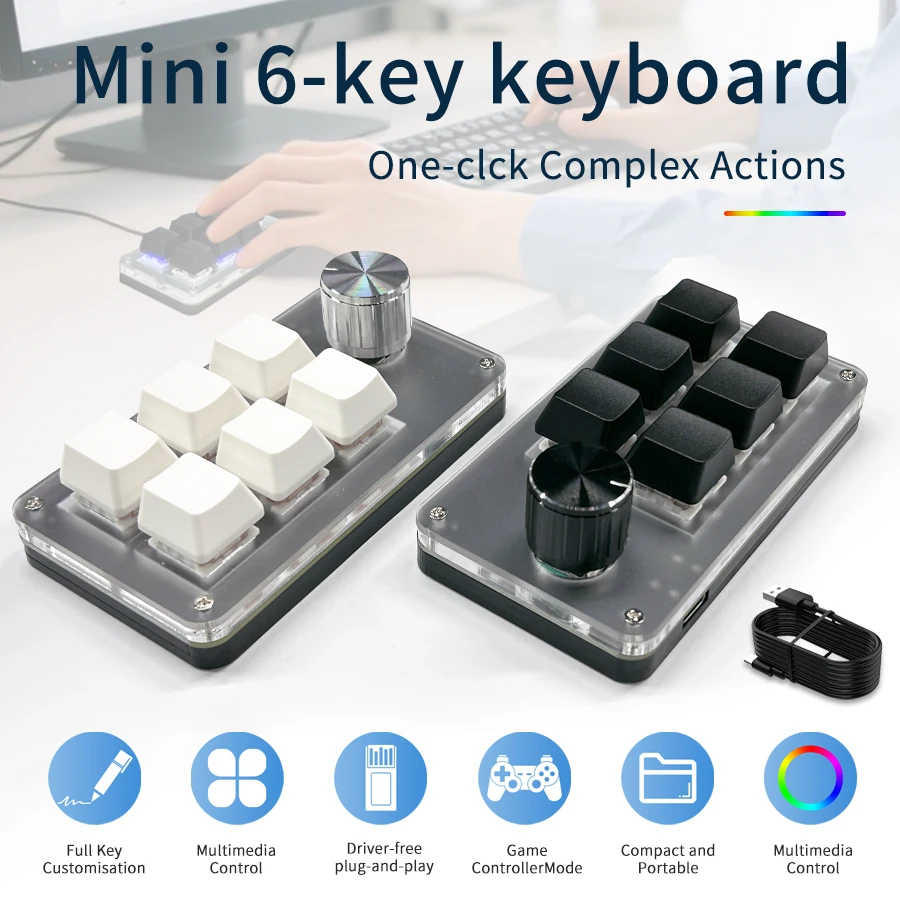 Mini clavier filaire personnal - Gaming Keyboard Hot Swappable avis et prix