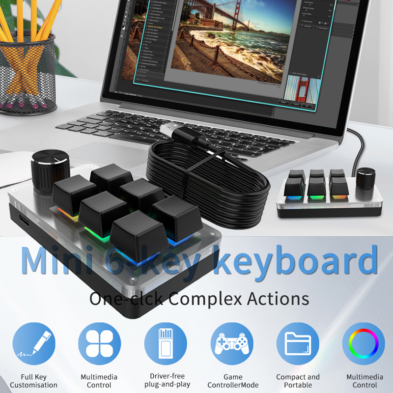 Mini clavier filaire personnal - Gaming Keyboard Hot Swappable avis et prix