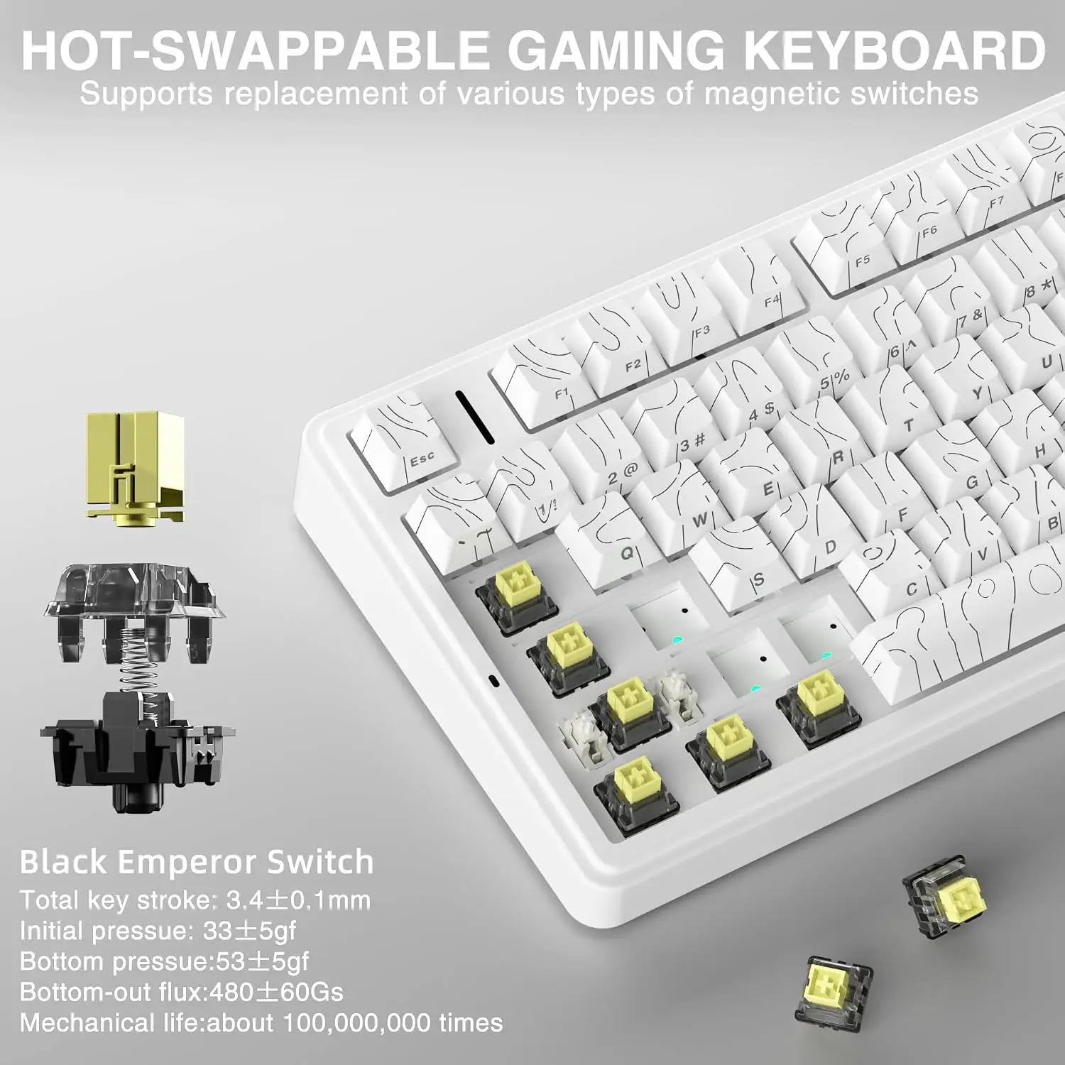Clavier mécanique de jeu AULA  - Gaming Keyboard No Rgb avis et prix
